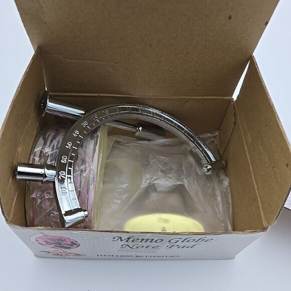 Vintage New Globe Note Pad With stand Butterflies Made In Taiwan - Picture 3 of 7